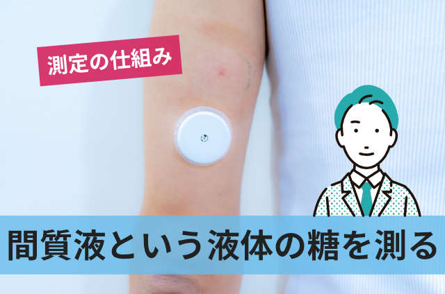間質液という液体の糖を測る
