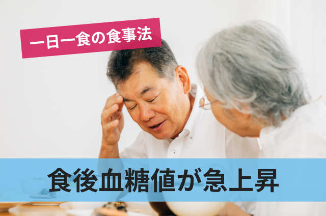 食後血糖値が急上昇