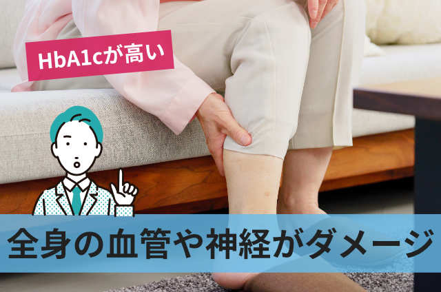 全身の血管や神経がダメージ