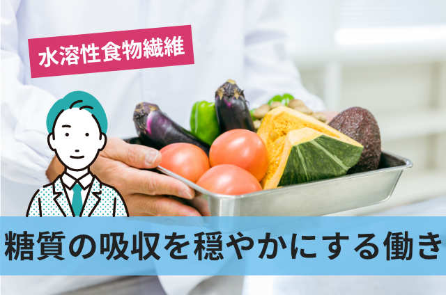 糖質の吸収を穏やかにする働き