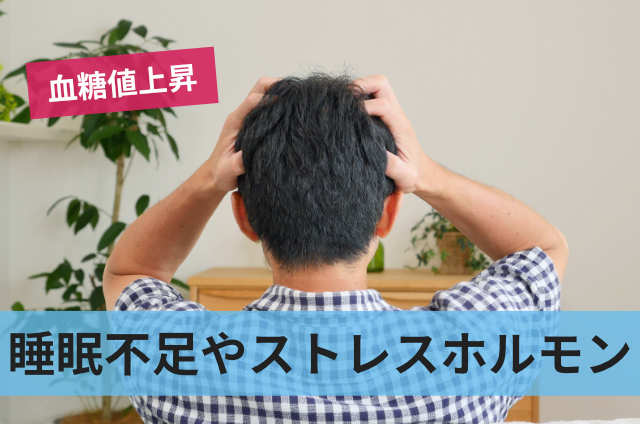 睡眠不足やストレスホルモン