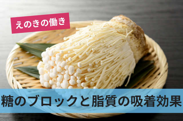 糖のブロックと脂質の吸着効果