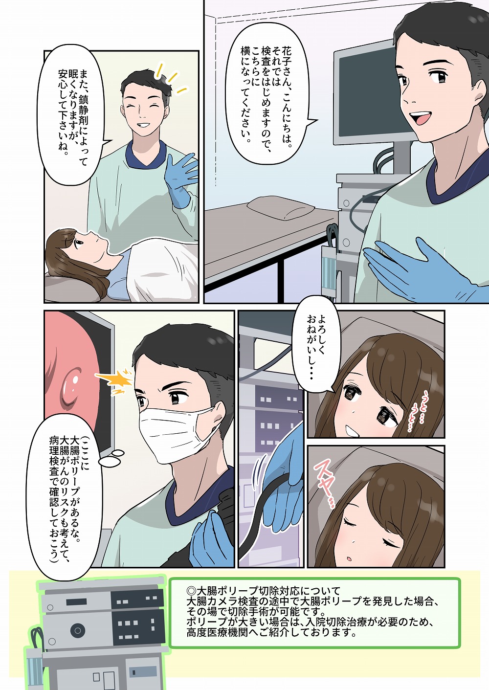 漫画でわかる大腸カメラ